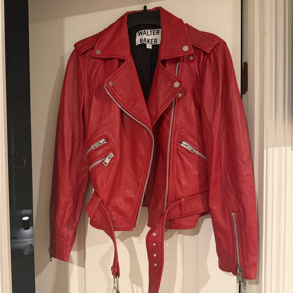 Walter Baker Red Leather Jacket